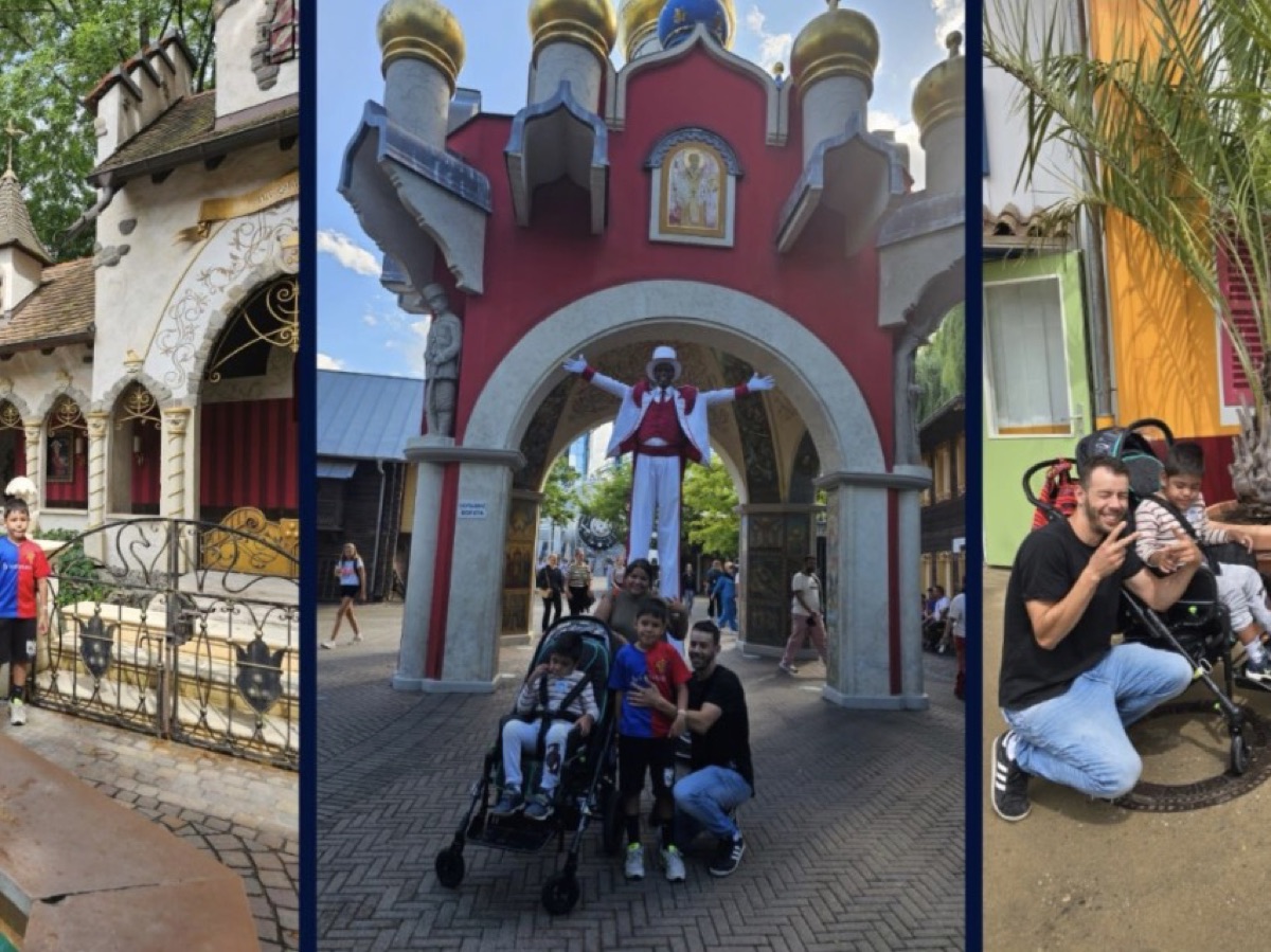 Familie beim Ausflug in den Europa-Park